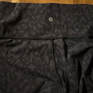 lululemon athletica Black Patterned Leggings